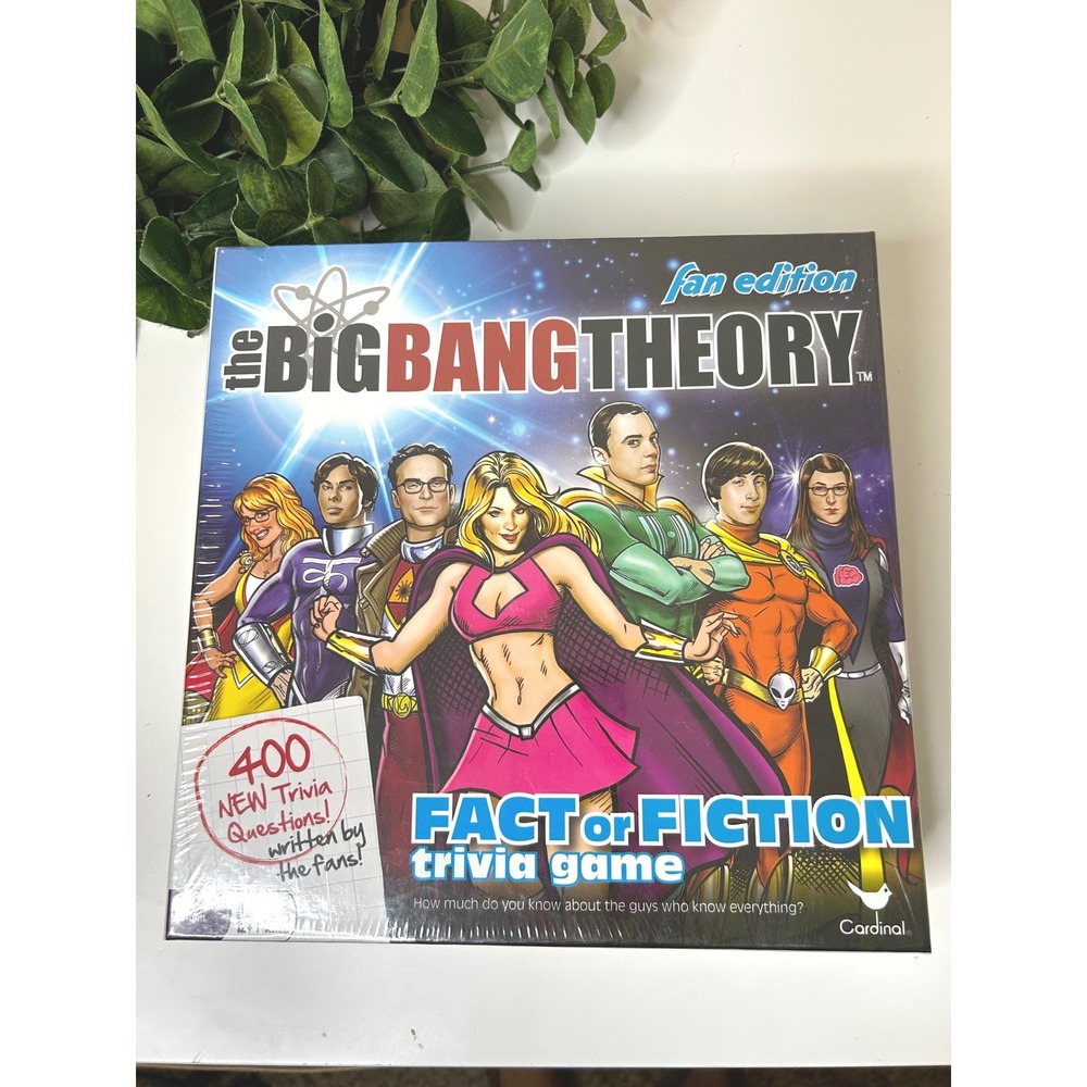 Big Bang Theory Trivia Game Fan Edition New Sealed Blue Fact or Fiction